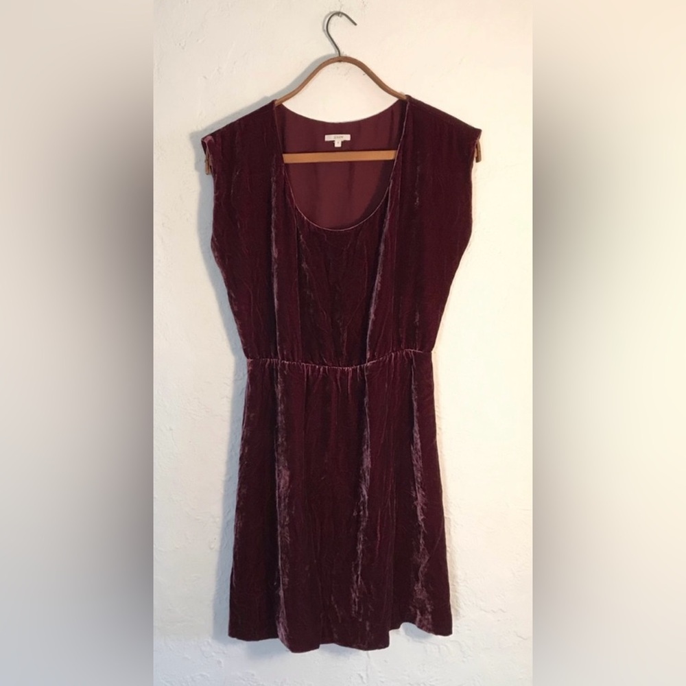 J Crew Crushed Velvet Sleeveless Dress D1058